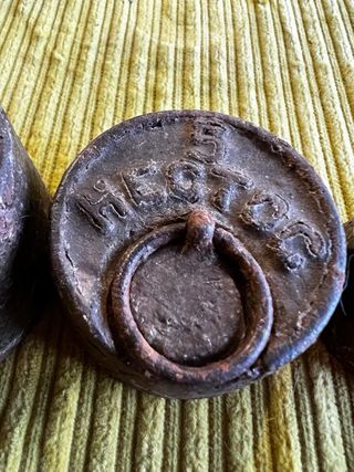 CONJUNTO DE 3 PESAS PARA BALAMZA ANTIGUA