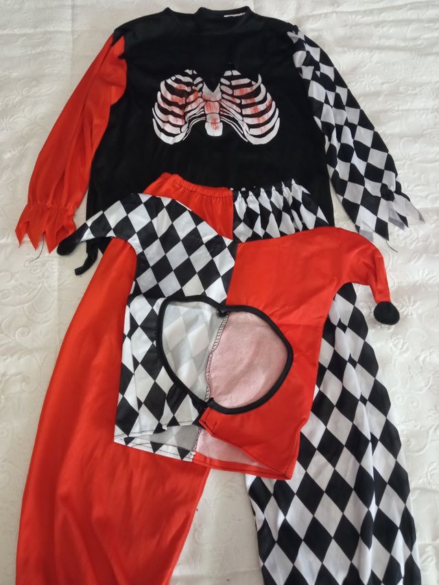 Disfraz niño Halloween arlequín asesino 8/10