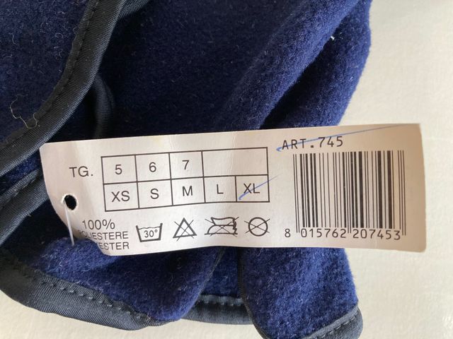 Guanti uomo blu mis. XL