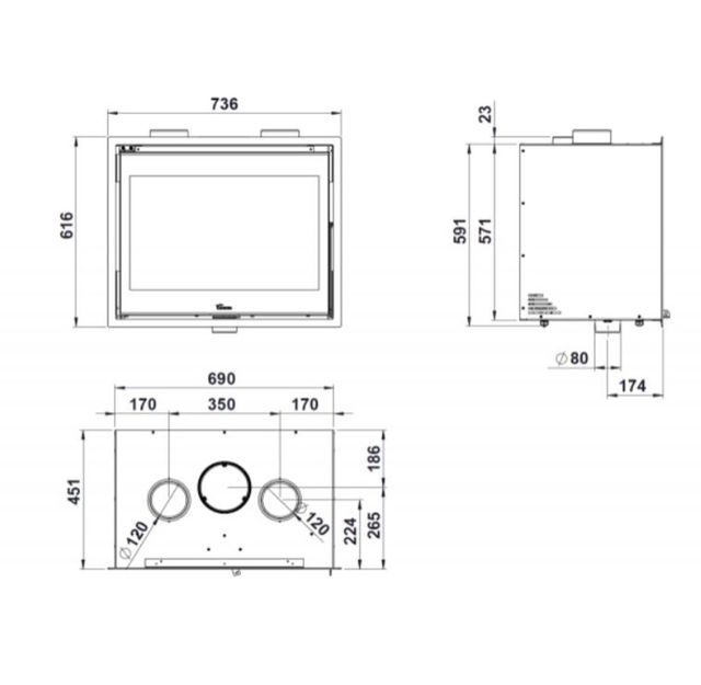INSERTABLE LACUNZA MOD LOIRE-700