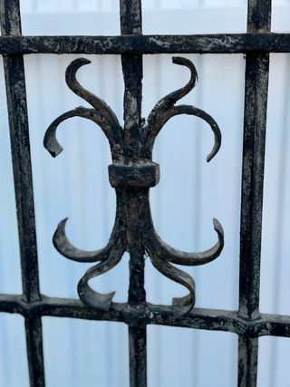 Antigua reja hecha a fragua.