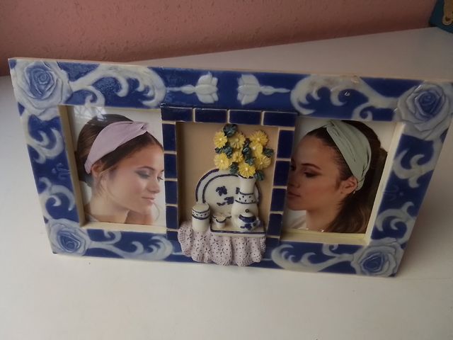 Marcos de fotos de cerámica.