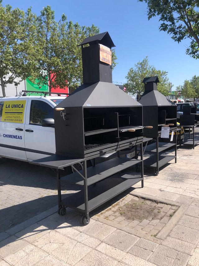 BARBACOA CARBON/LEÑA MODELO DOBLE