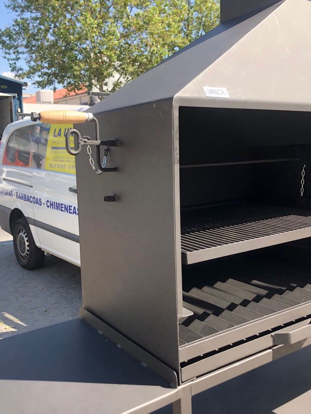 BARBACOA CARBON/LEÑA MODELO DOBLE