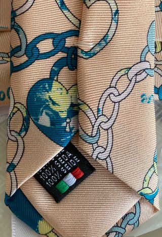 Set con cravatta e fazzoletto da taschino uomo