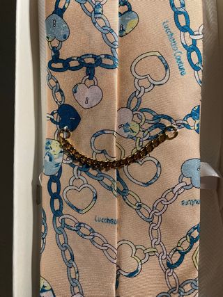 Set con cravatta e fazzoletto da taschino uomo