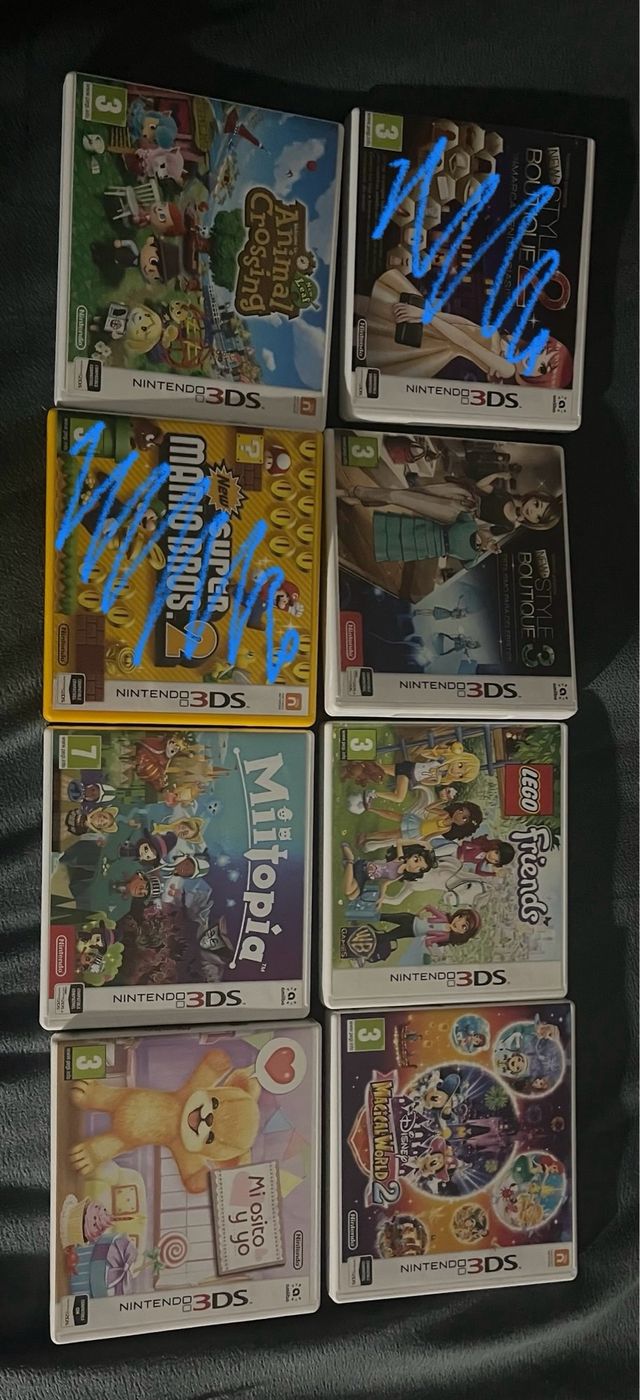 Cajas de juegos de Nintendo 3DS