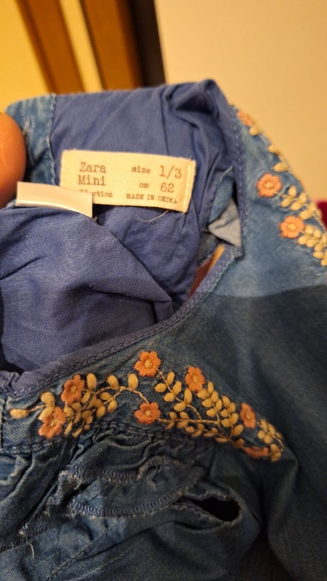 vestitino in cotone tg 0/3mesi