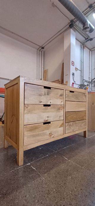 Mueble de Baño Nordico en madera maciza 