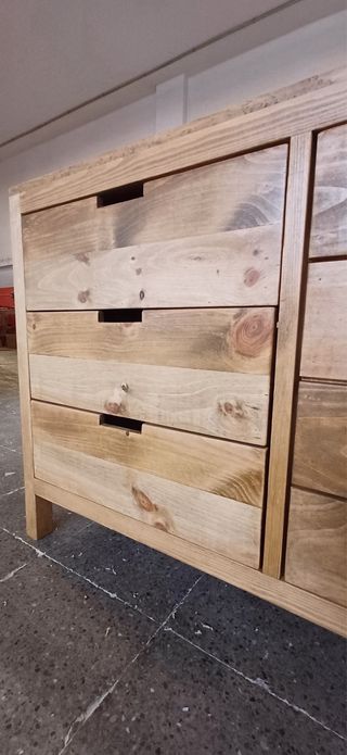 Mueble de Baño Nordico en madera maciza 
