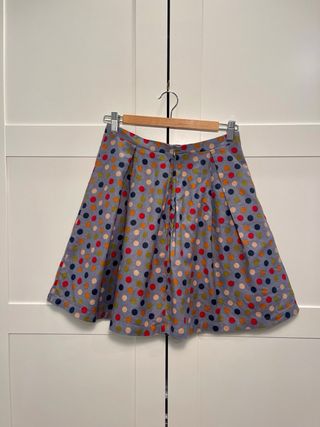 Falda corta tablas Kling talla S algodón y forro.