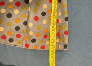 Falda corta tablas Kling talla S algodón y forro.