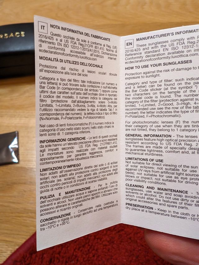 Gafas de sol Versace