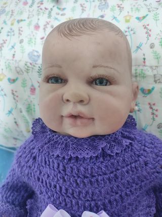 Bebe reborn pintada a mano