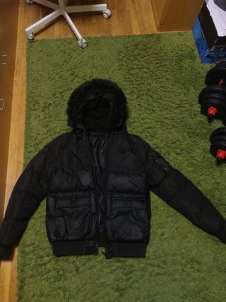 Abrigo plumas siksilk M negro