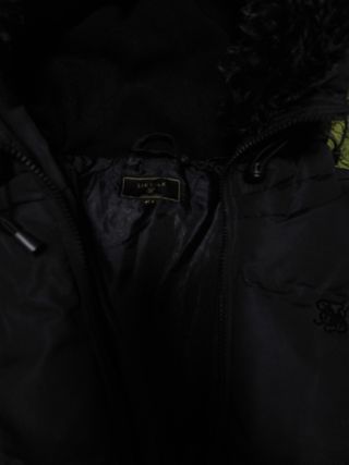 Abrigo plumas siksilk M negro