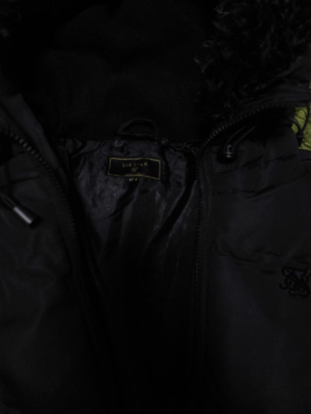 Abrigo plumas siksilk M negro