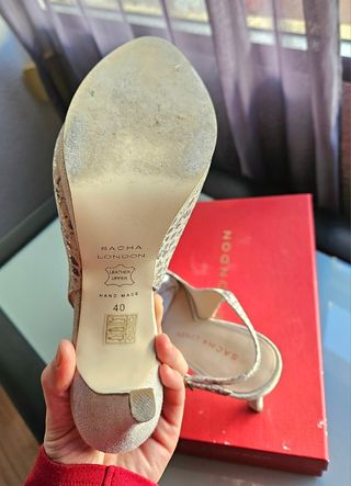 Peep toe beig de ante, Sacha London, T40