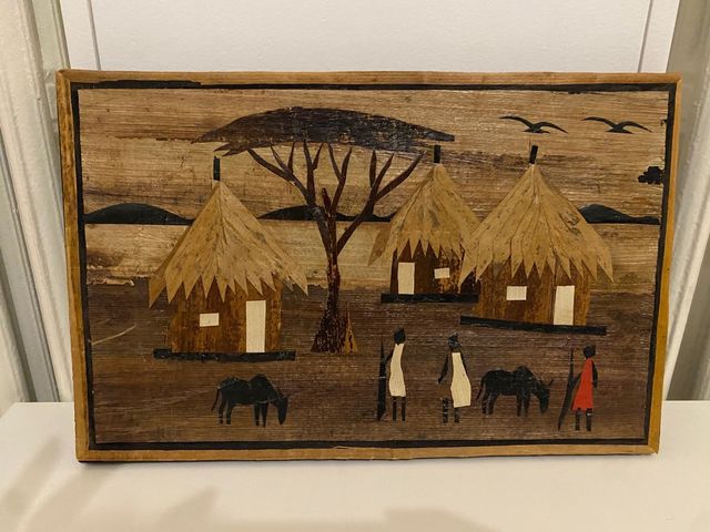 tela africana foglie banano