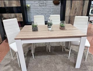 PACK SALON MUEBLE DE SALÓN MAS MESA Y 4 SILLAS