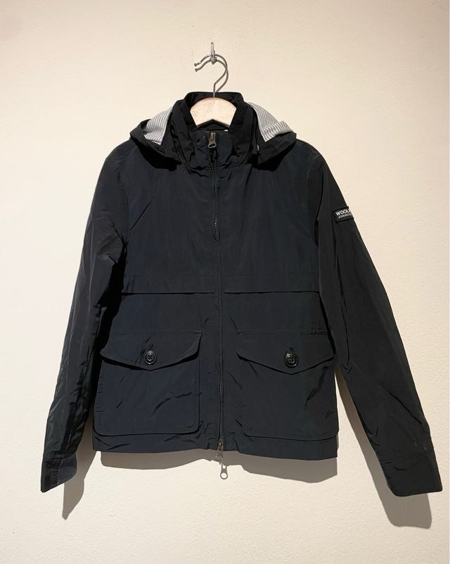 Woolrich impermeabile blu scuro 8 anni