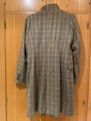 Abrigo pata de gallo T-XL Zara