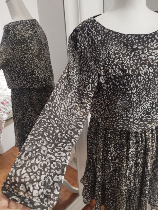 Vestido vaporoso de Blanco