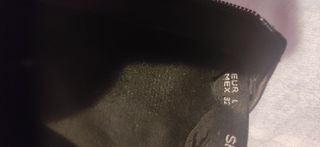 Vestido efecto piel con cinturón L