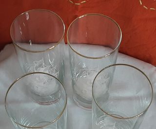 VASOS (4) TUBO VINTAGE