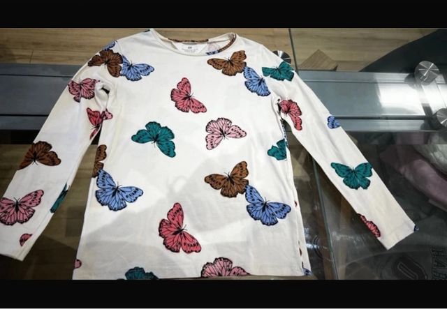 camiseta manga larga estampada niña