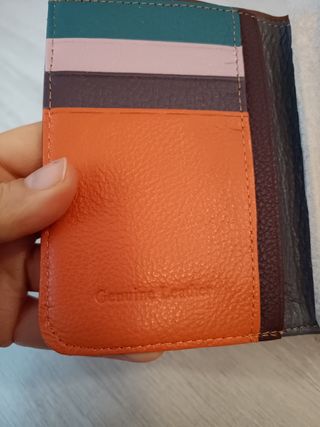 Cartera piel nueva 