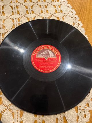 3 Disco Gramófono Pizarra Gregoriano