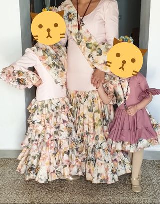 Traje de flamenca madre e hijas