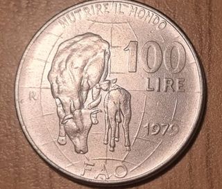 Rara moneta di 100 lire anno 1979 FAO