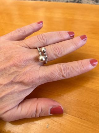 Anello argento indiano regolabile