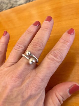 Anello argento indiano regolabile