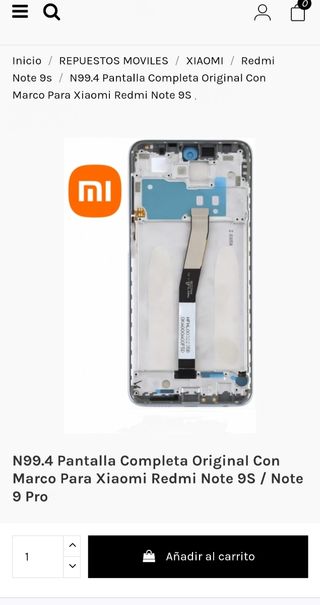 XIAOMI Redmi Note 9S