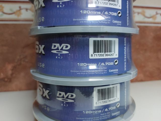 Tarrina DVD-R Traxdata pack 25 dvd/tarrina