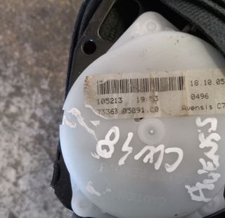 CINTURONES TRASEROS TOYOTA AVENSIS AÑO 2006