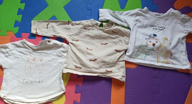Pack 3 camisetas Zara Kids 3-6 meses