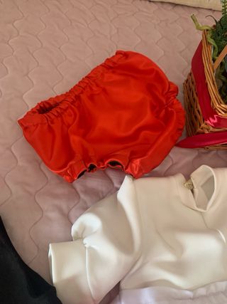 Diafraz caperucita roja talla 3/4 años