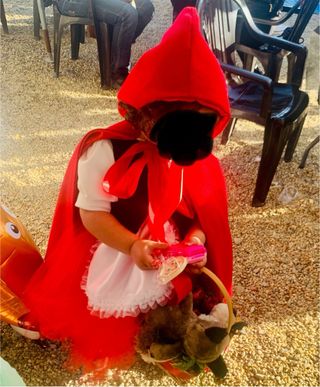Diafraz caperucita roja talla 3/4 años
