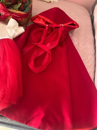 Diafraz caperucita roja talla 3/4 años