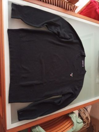 Jersey de pico, color negro. Gant