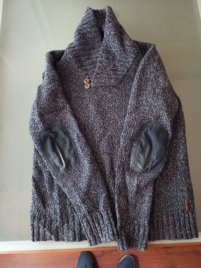 Jersey azul jaspeado. Marca Caramelo