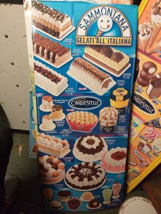 insegne gelato vintage tabelle pubblicita'