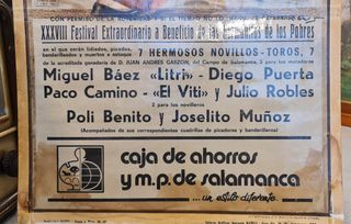 Cartel taurino Plaza de Salamanca 1984