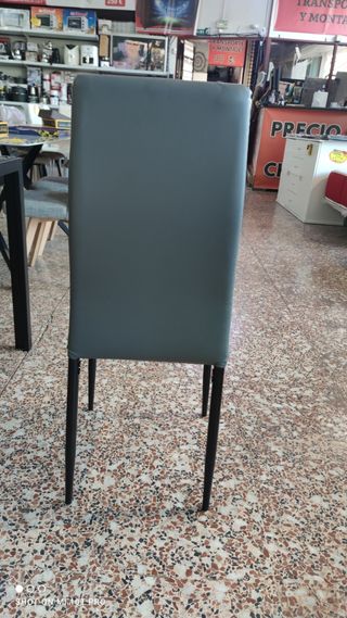 Juego de 4 sillas polipiel