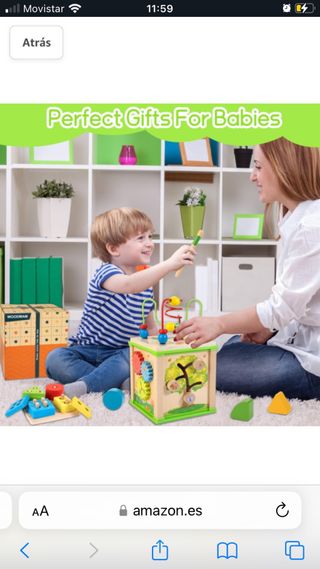 Cubo bebé madera multiactividades