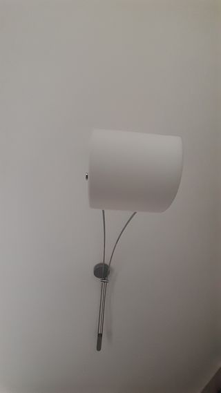Applique da soffitto in vetro satinato bianco